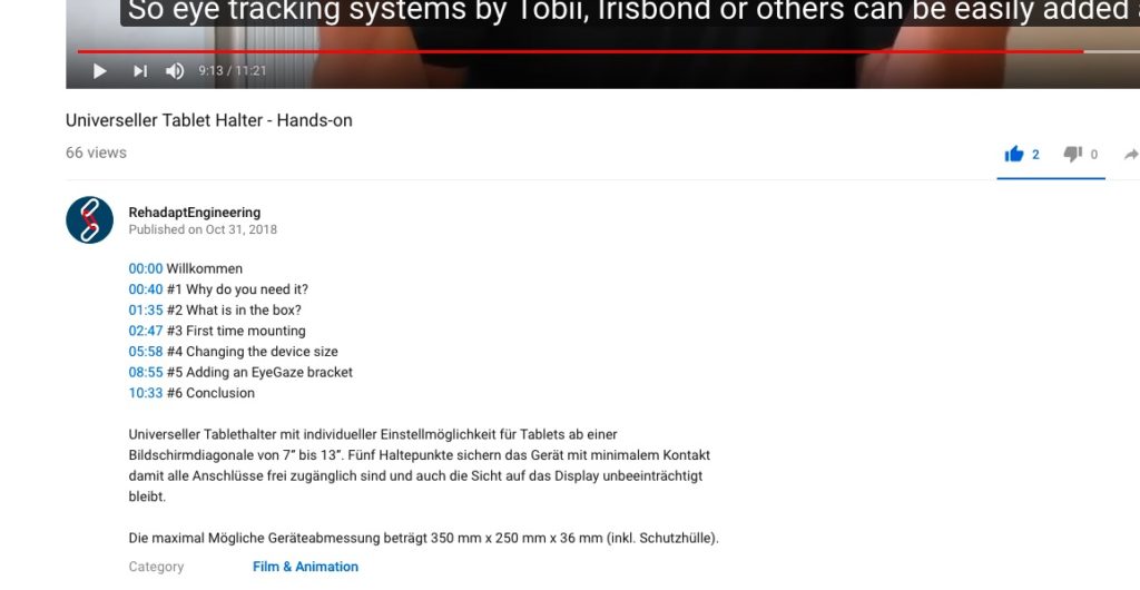 Djuplänka i YouTube-filmer