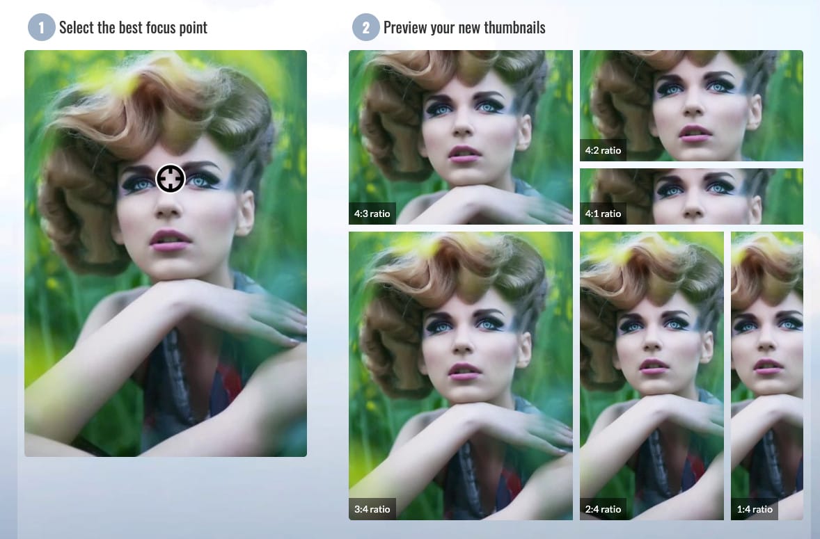 Sätt rätt fokus i bilderna med Theia Smart Thumbnails