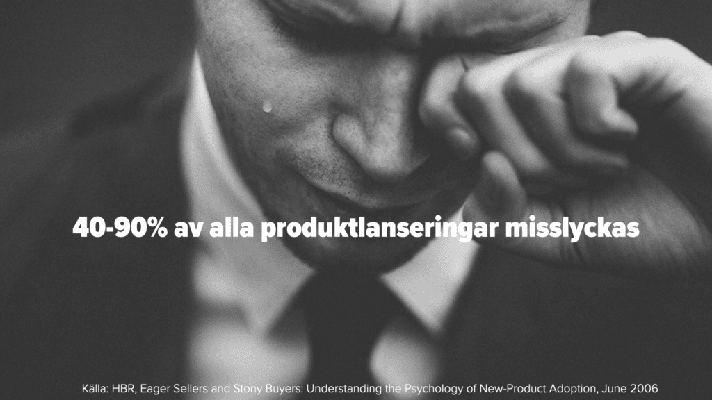 40-90% av alla produktlanseringar misslyckas