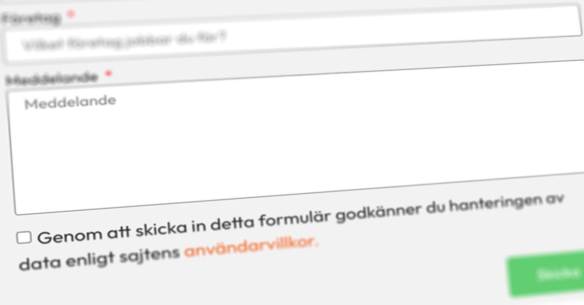 Använd formulär istället för epost på din sajt
